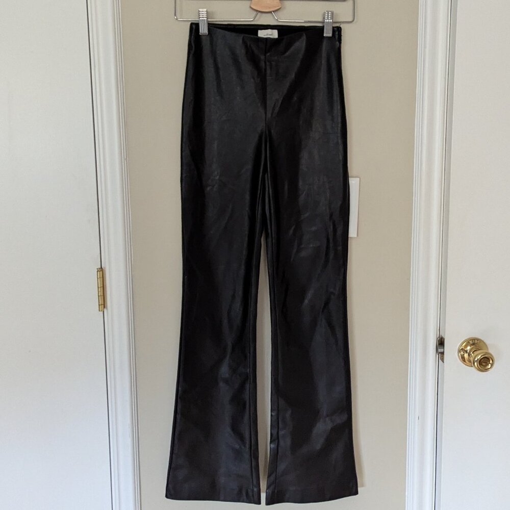 Aritzia Wilfred Elaine Vegan Leather Pants Black Size 0